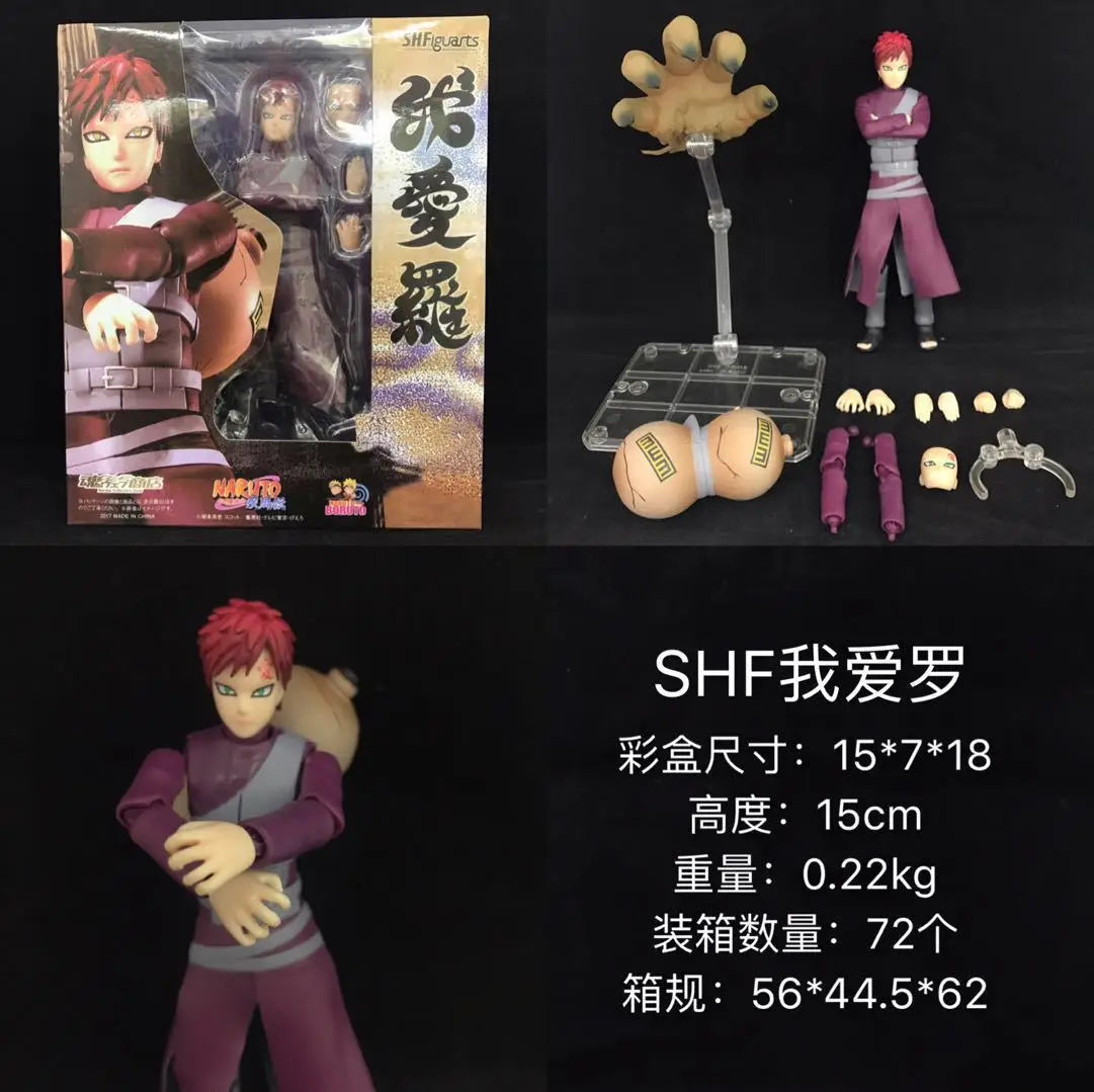Action Anime NARUTO Gaara Kakashi Uzumaki Boruto Uchiha Madara Sasuke Model Toys for Kids Adult Home Room Car Decoration Gift
