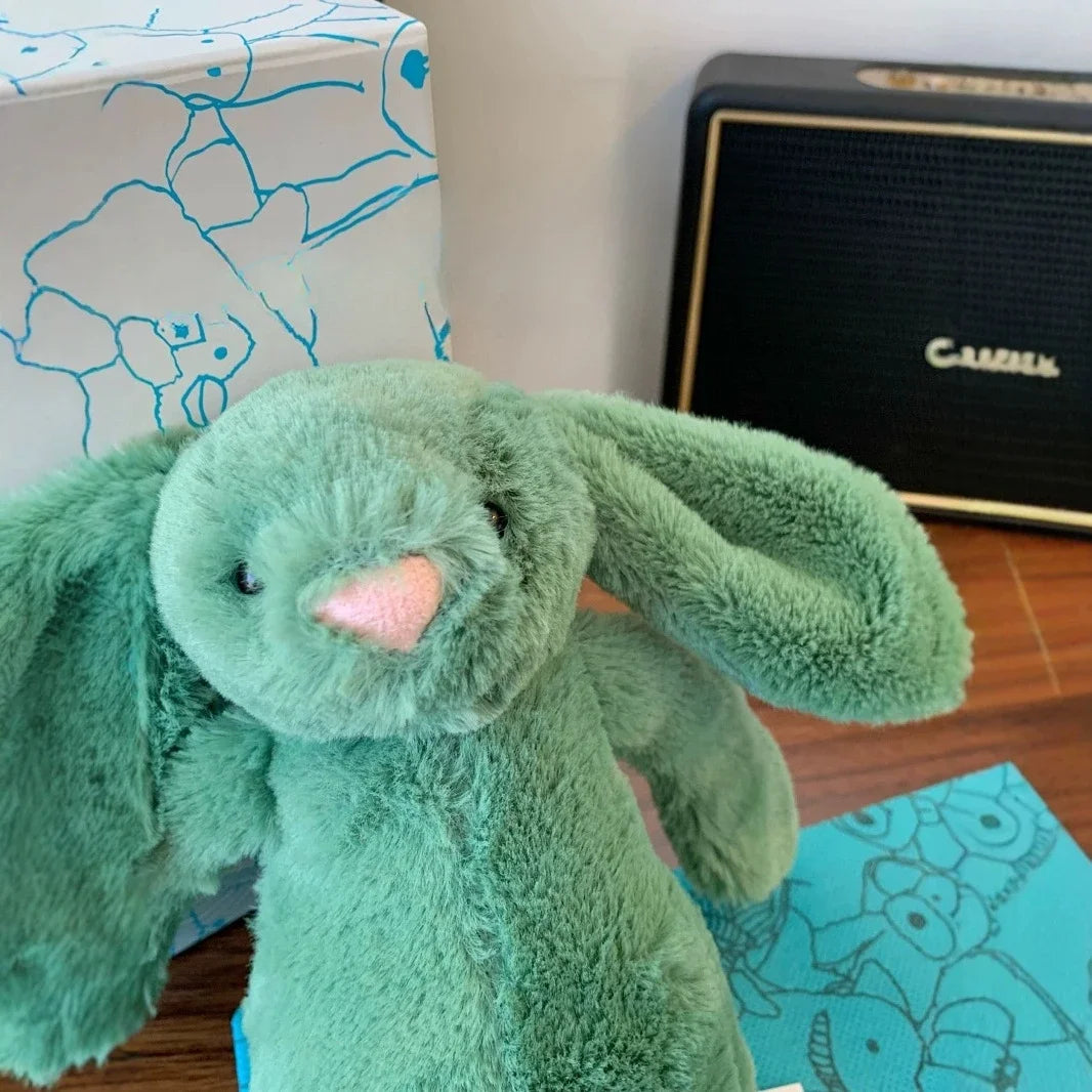 Jellycat With Tags Jellyca New Shy Ivy Bonnie Rabbit Doll Bunny Doll Kawaii Plush Stuffed Animals Soothing Holiday Birthday Gift