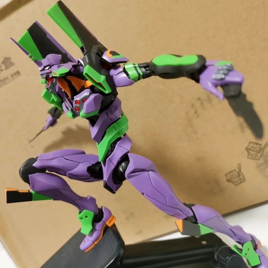 Rg Evan Gelion Model Kit 1:144 Evan Gelion Anime Action Figures Collectble Eva 01 Assembly Kit Mobile Suit Mecha Kits Toy Gift