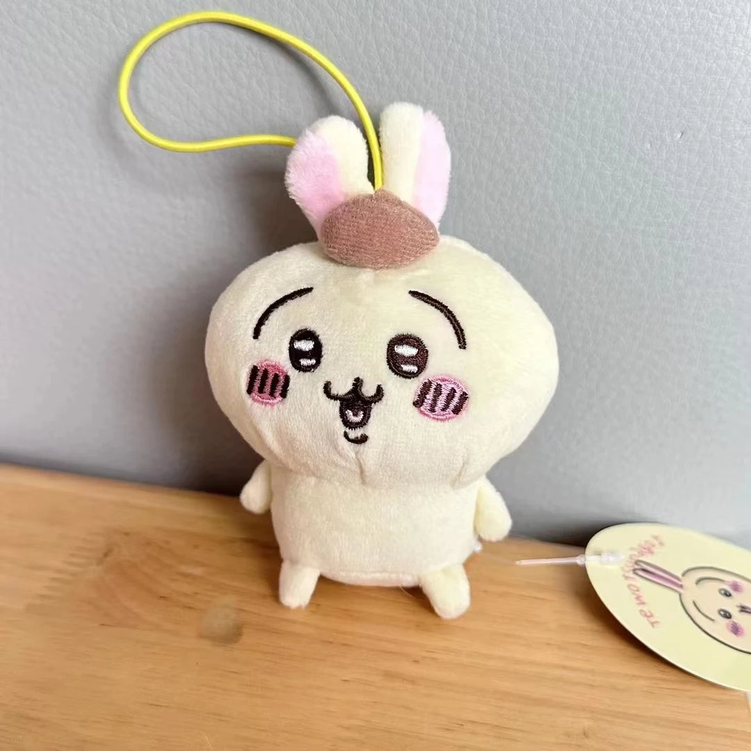 Chiikawa Self-deprecating Bear Collaboration Sanrioin Plush Doll Helo Kiity1 Melodyi Kuromev Sachiji Plush Toy Keychain Decorate