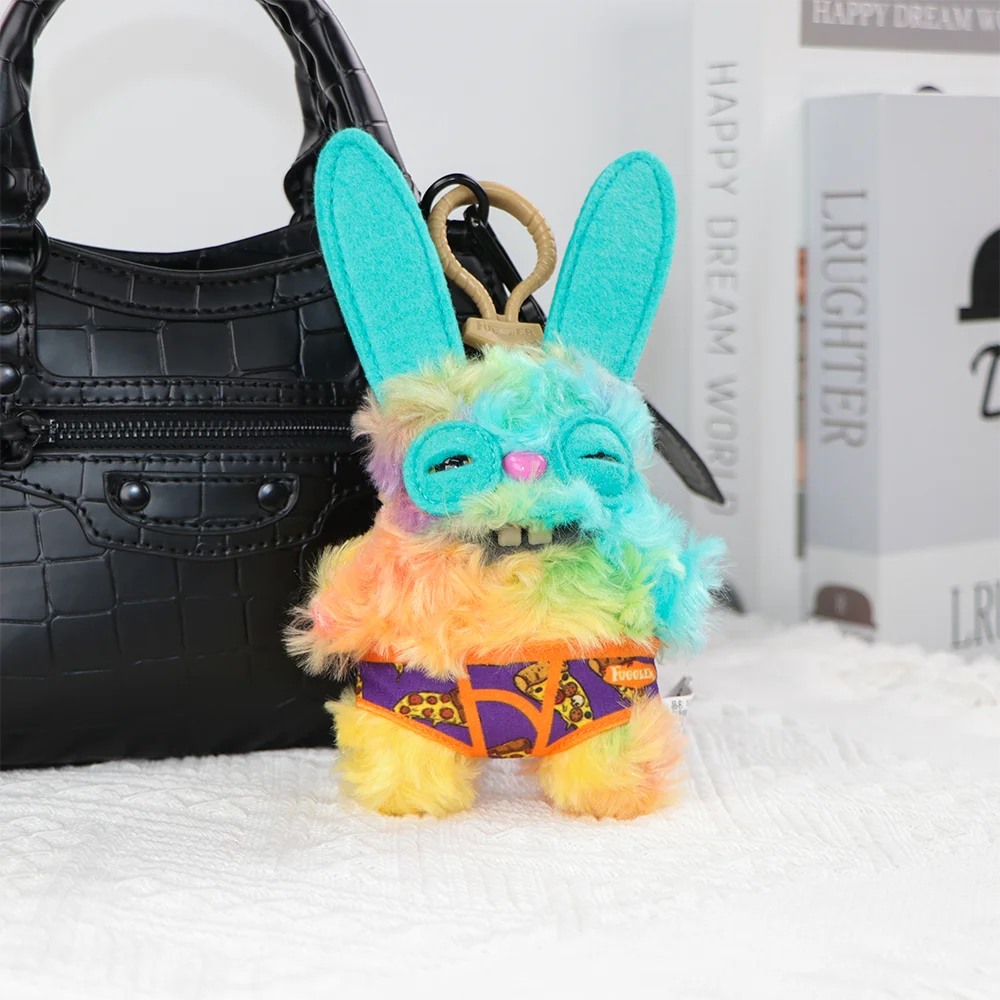 Fuggler Ugly Teeth Monsters Original Plush Toys Screamer Giggle Gaping Pranker Monster Keychain Punk Niche Fluffy Pendant Gift