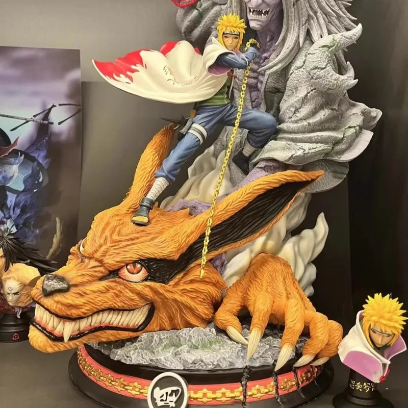 23cm Anime Naruto Figure Namikaze Minato Action Figures Yondaime Hokage GK PVC Model Collection Desk Decor for Gift Toy