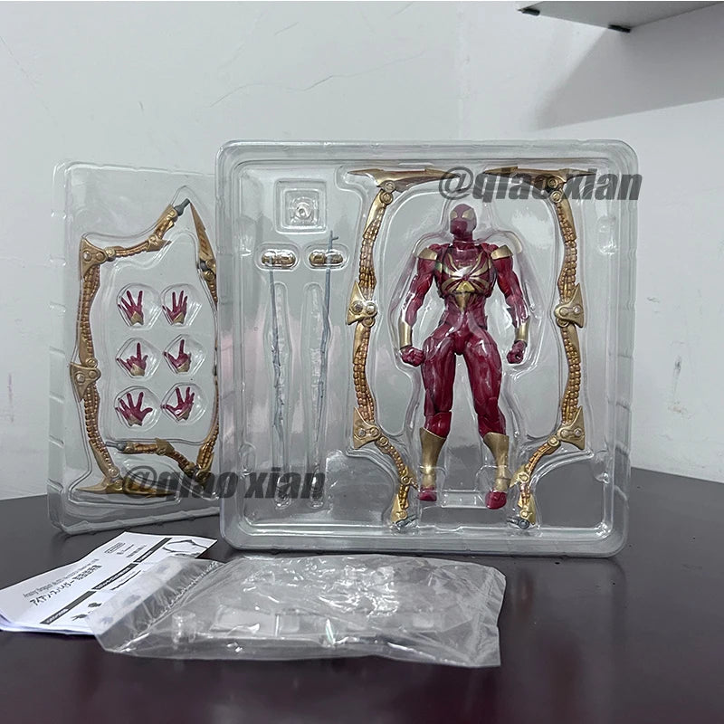 New Amazing Yamaguchi Animation Kaiyodo Iron Spiderman Ation Figure Collection Model Toy Birthday Gift