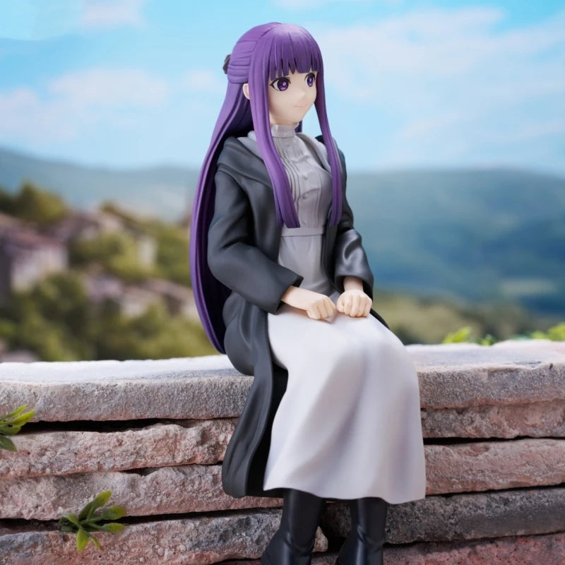 14cm Frieren: Beyond Journey's End Anime Figure Sitting Fern Action Figures Frieren Noodle Stopper PVC Model Statue Collection