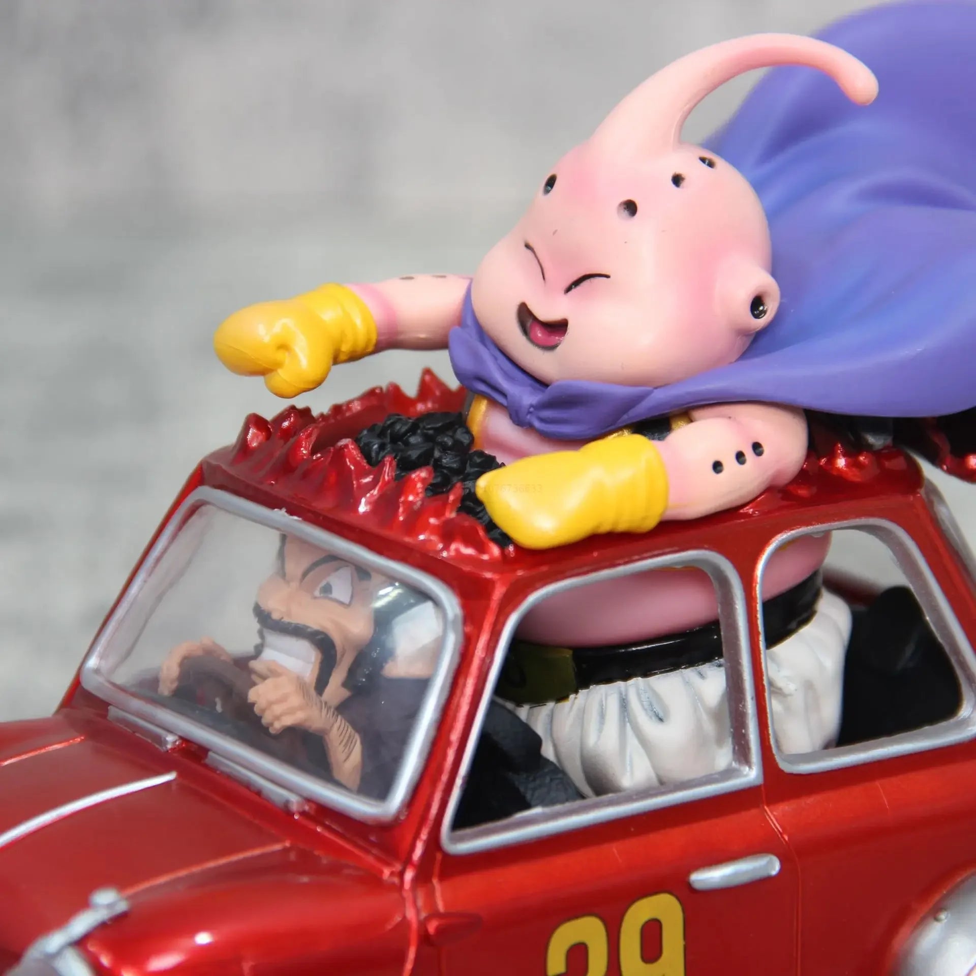 14cm Dragon Ball Z Fat Buu Anime Figures Majin Buu Figurine Mr. Satan Drive Car Pvc Statue Collectible Model Decoration Gift Toy