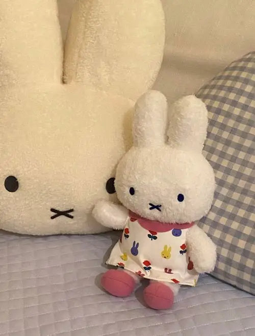 Kawaii Miffy Rabbit Plush Toy Figure Doll 25cm Cotton Doll Cartoon Cute Animation Decoration Christmas Gift