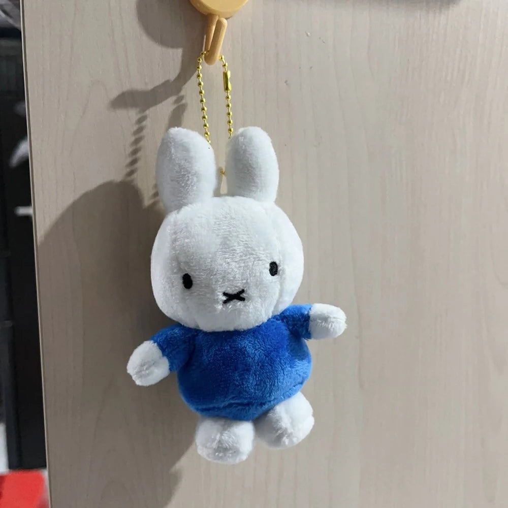 Kawaii Miffy Cute Pendant Cartoon Rabbit Can Stand Up Plush Fashion Versatile Backpack Decoration Key Chain Girl Gift