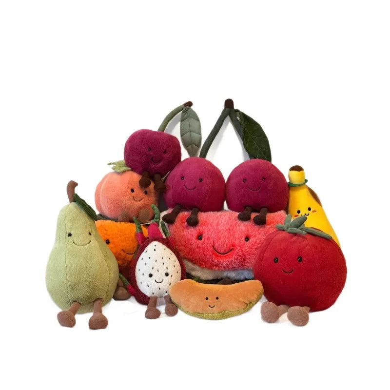 New Jelly Cat 19cm White-Fleshed Pitaya Plush Doll Kawaii Children'S Soothing Doll Doll Room Decoration Toy Girl'S Birthday Gift