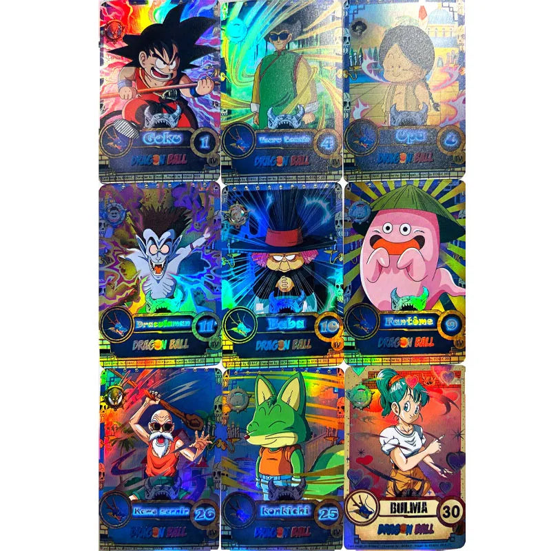 55pcs/set of DIY homemade dragon ball collection card ACG Dragon Ball Super Character Color Flash Card Game Toys Holiday Gifts