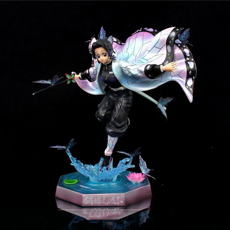 23CM Demon Slayer Kochou Shinobu GK PVC Action Figure Anime Figure Model Toys Collection Ornament Kid Doll Gift
