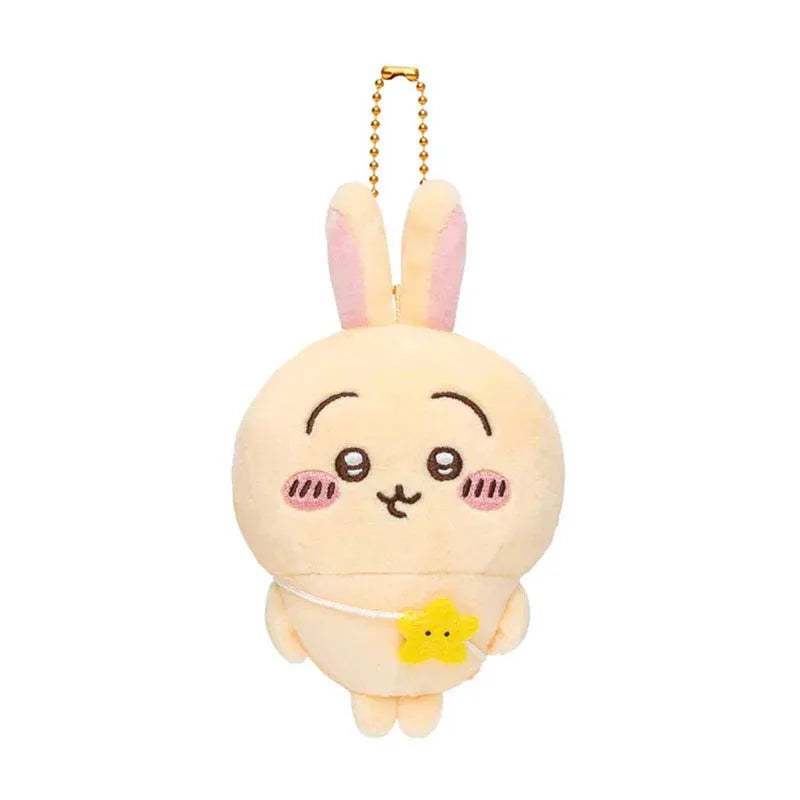 10Cm Miniso Cartoon Chiikawas Plush Doll Keychain Hachiwares Usagis Cute Pendant Outing Series Backpack Decoration Child Gifts