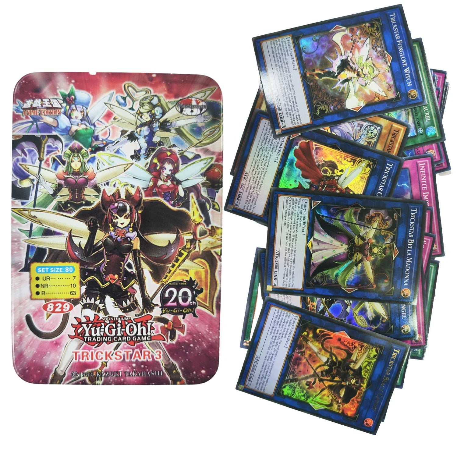Yu Gi Oh Cards PHARAOH PACK Card English Holographic Golden White Dragon Duel Game Collection Card with Tin Box