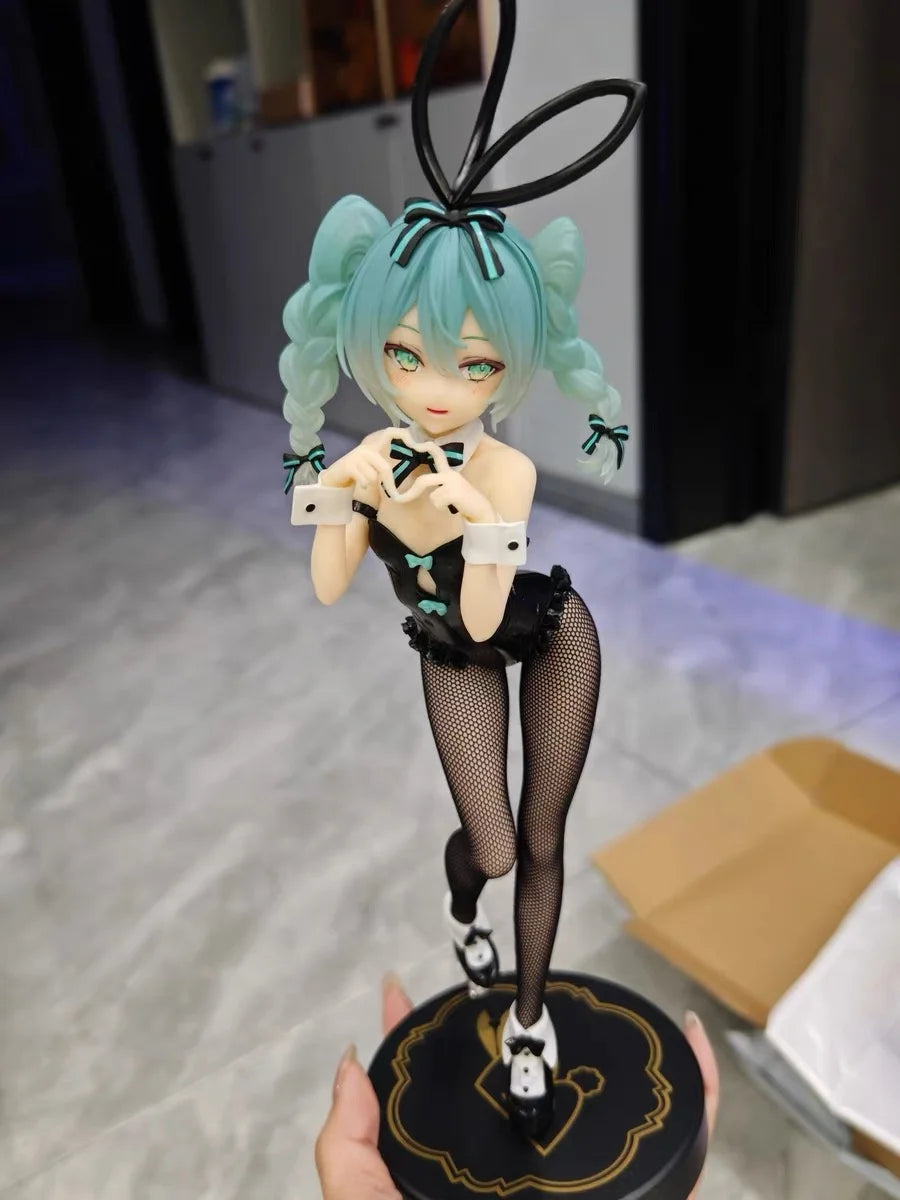 Anime Figure Hatsune Miku Rabbit Girl Kawaii Model Doll Action Anime Miku Figure Model Collectible Pendant Toys