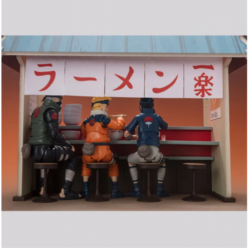 NARUTO SHF Uzumaki Naruto ICHIRAKU RAMEN SET Anime Action Figures Model Figure Toys Gift for Toys Hobbies Kid