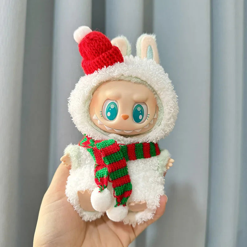 17cm Mini Plush Doll'S Clothes Outfit Accessories For Korea Kpop Exo Labubu I II Idol Dolls Sitting Party Series Clothing Gift