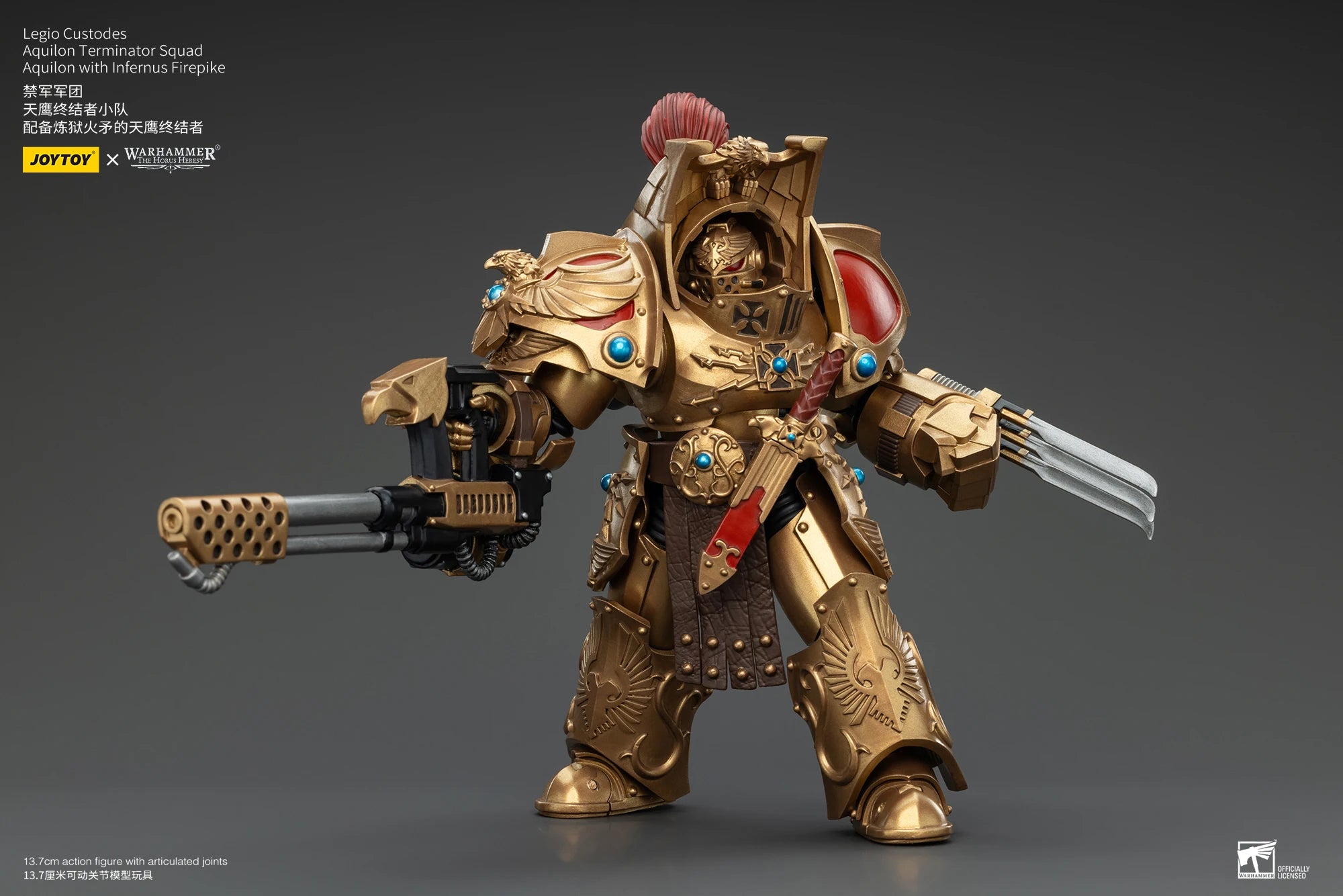 JOYTOY Warhammer 30k 1/18 Action Figures Legio Custodes Aquilon Terminator Squad Toy Collection Figure