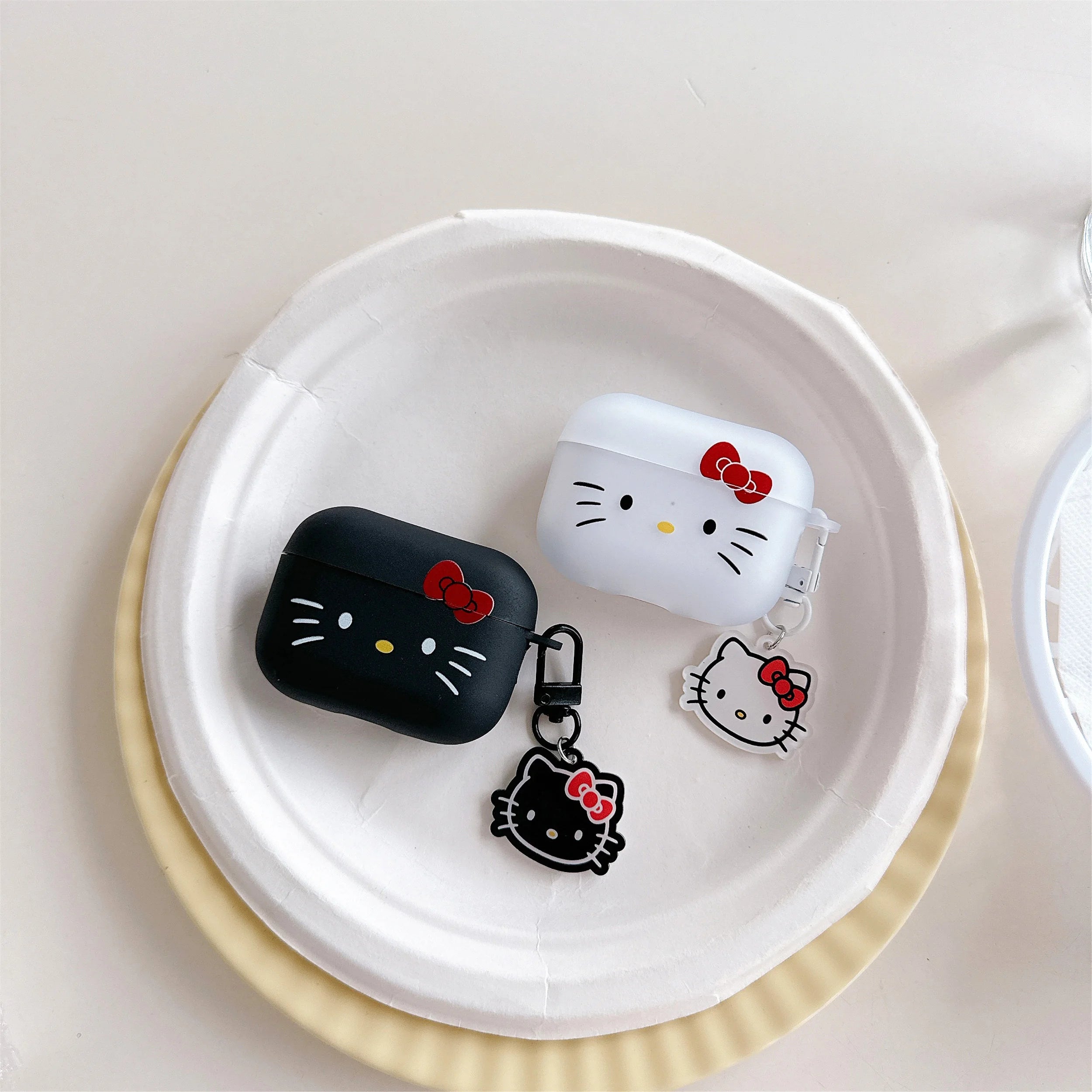 For Airpods 1 2 3 4 Pro Pro 2 Hello Kitty Matte TPU Earphone Case Accessories Cover