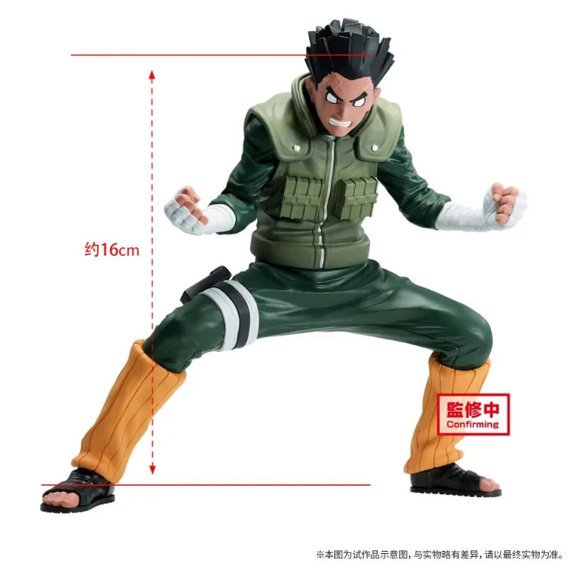 Bandai BANPRESTO Vibration Stars VS NARUTO Rock Lee Ornaments Animation Action Figure Toy Gift Model Collecting Hobby