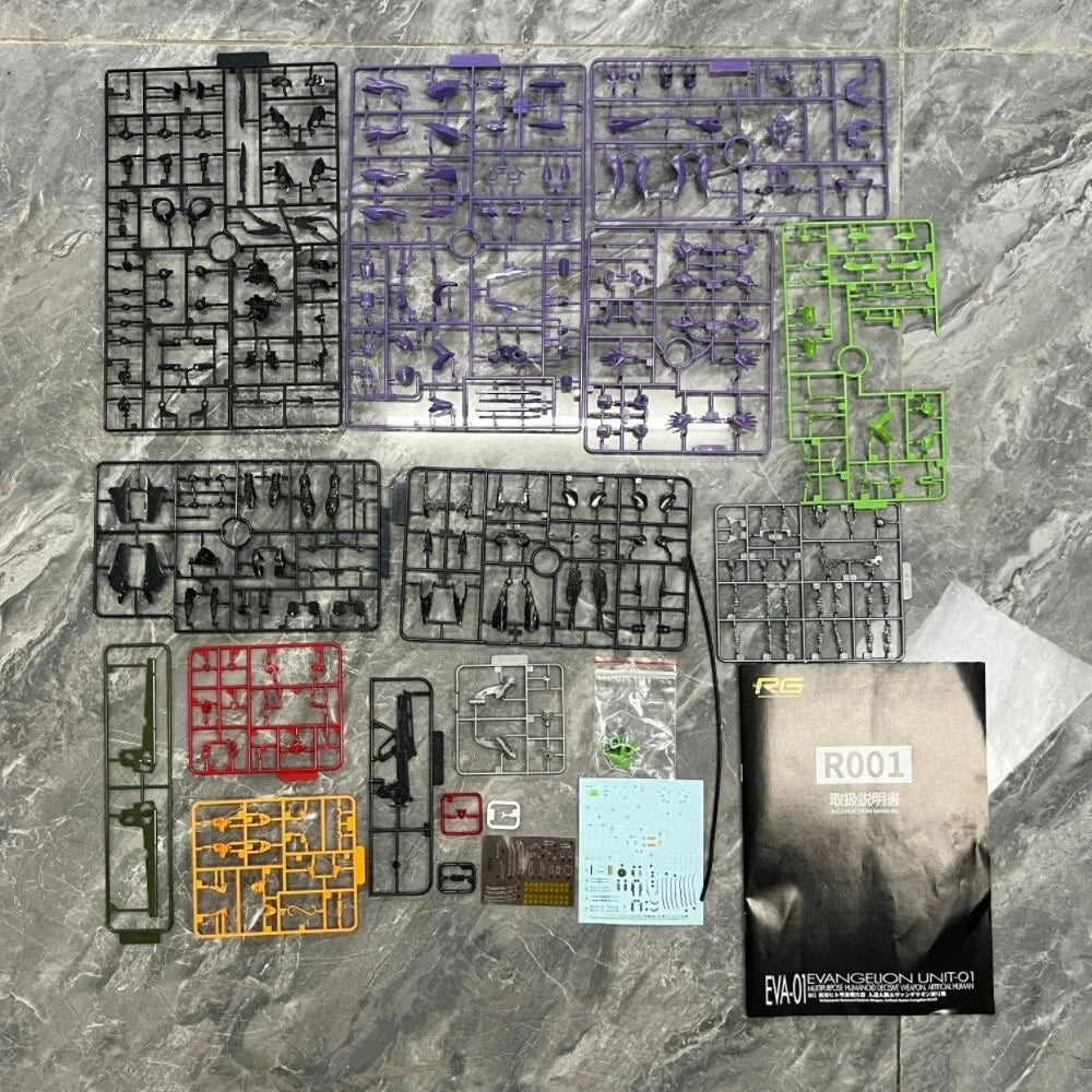 Rg Evan Gelion Model Kit 1:144 Evan Gelion Anime Action Figures Collectble Eva 01 Assembly Kit Mobile Suit Mecha Kits Toy Gift