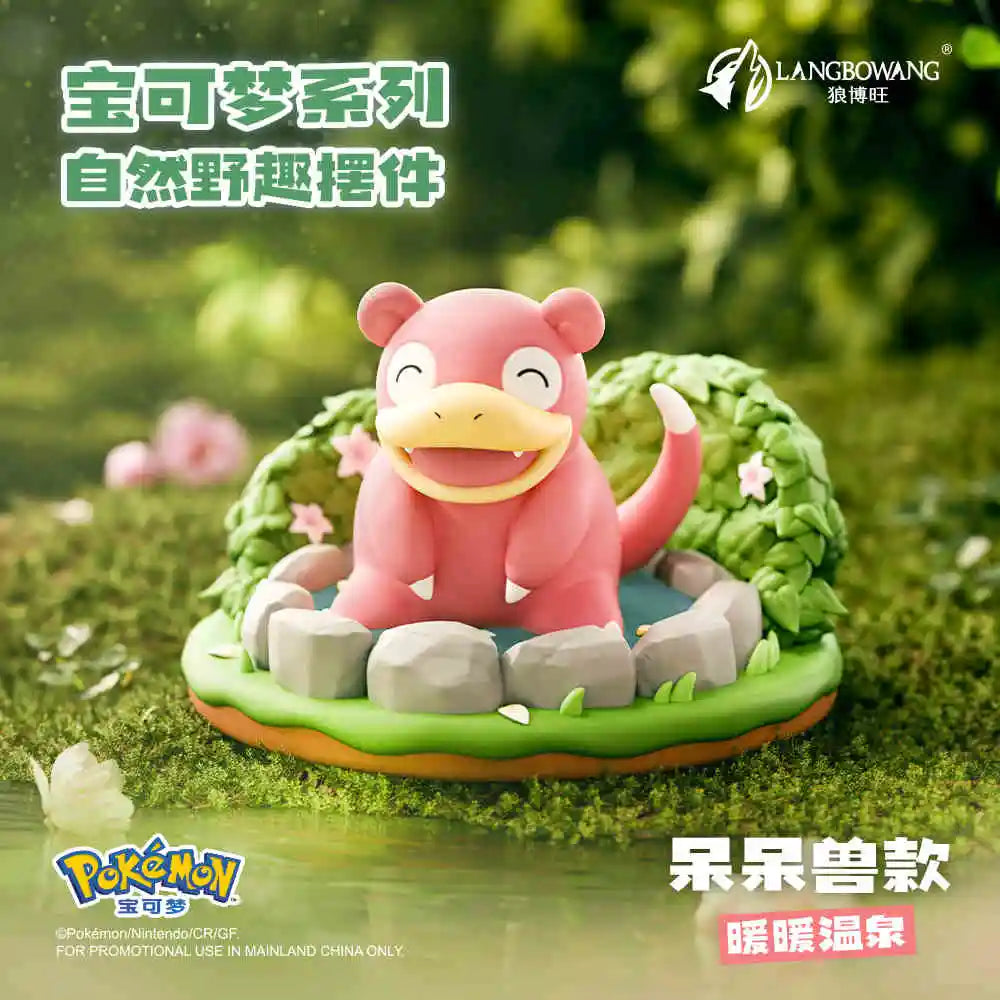 Pokemon Pikachu Psyduck Slowpoke Meowth Series Natural Wilderness Fun Action Figure Model For Birthday Toys Gift