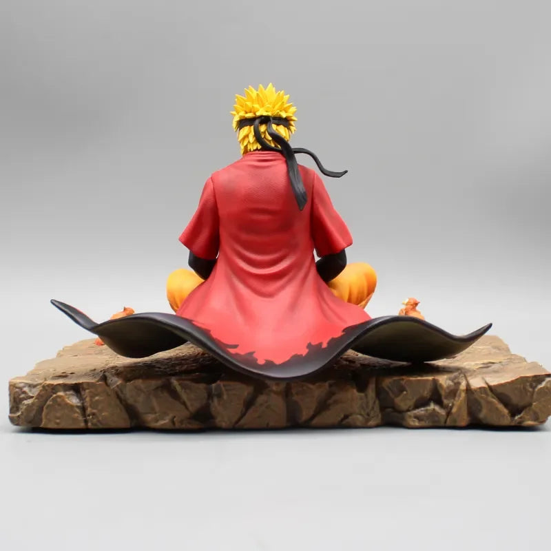 Naruto Shippuden Figure Anime Immortal Mode Uzumaki Naruto Figure Meditate Gk Statue Collection Figurines Model Kids Gifts Toys
