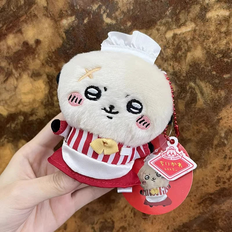 Cute Otter Lion Collection Chiikawa Magic Panda Angel Restaurant Rakko Kawaii Children's Gift Plush Backpack Keys, Pendant