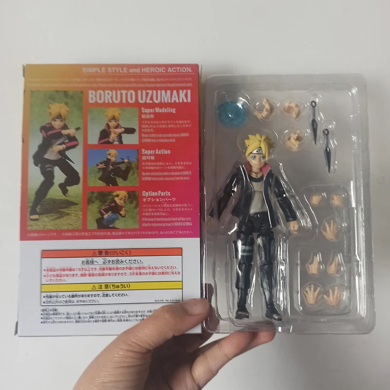 Shfiguarts Naruto Boruto Uzumaki Action Anime Figure Naruto Next Generations Uzumaki Boruto Figure SHF Model Gift Toys Doll