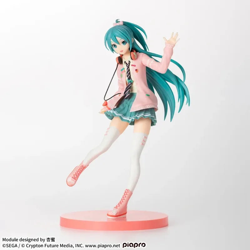 Hatsune Miku Project DIVA Arcade Future Tone Hatsune Miku SPM Figure Ribbon Girl Ver 24cm Model Toy Figure