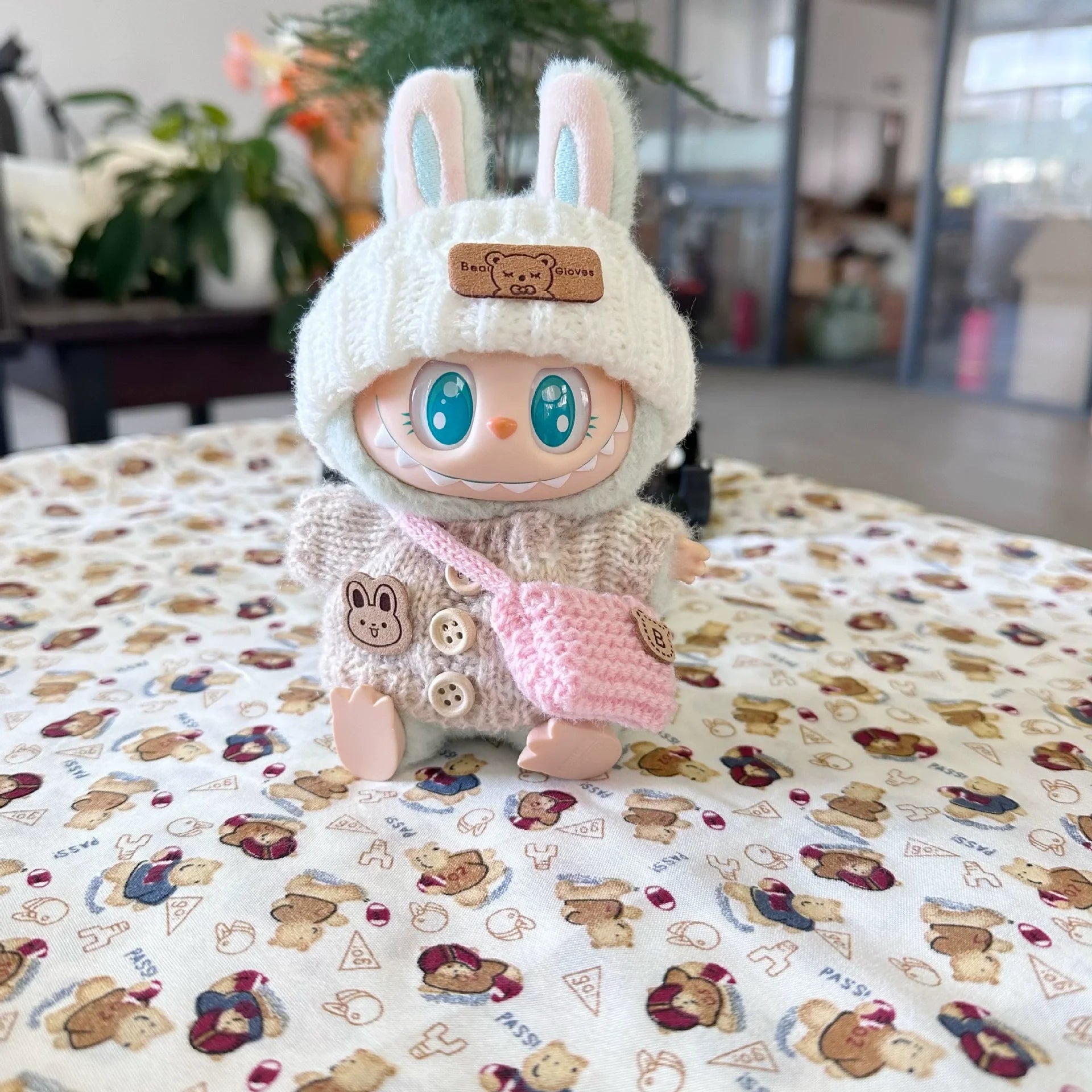 LABUBU Universal Baby Clothes, Doll Cute New Year Set Diy Accessories, Christmas Gifts,Popmart Bubble Mart Doll Accessories (No Doll)