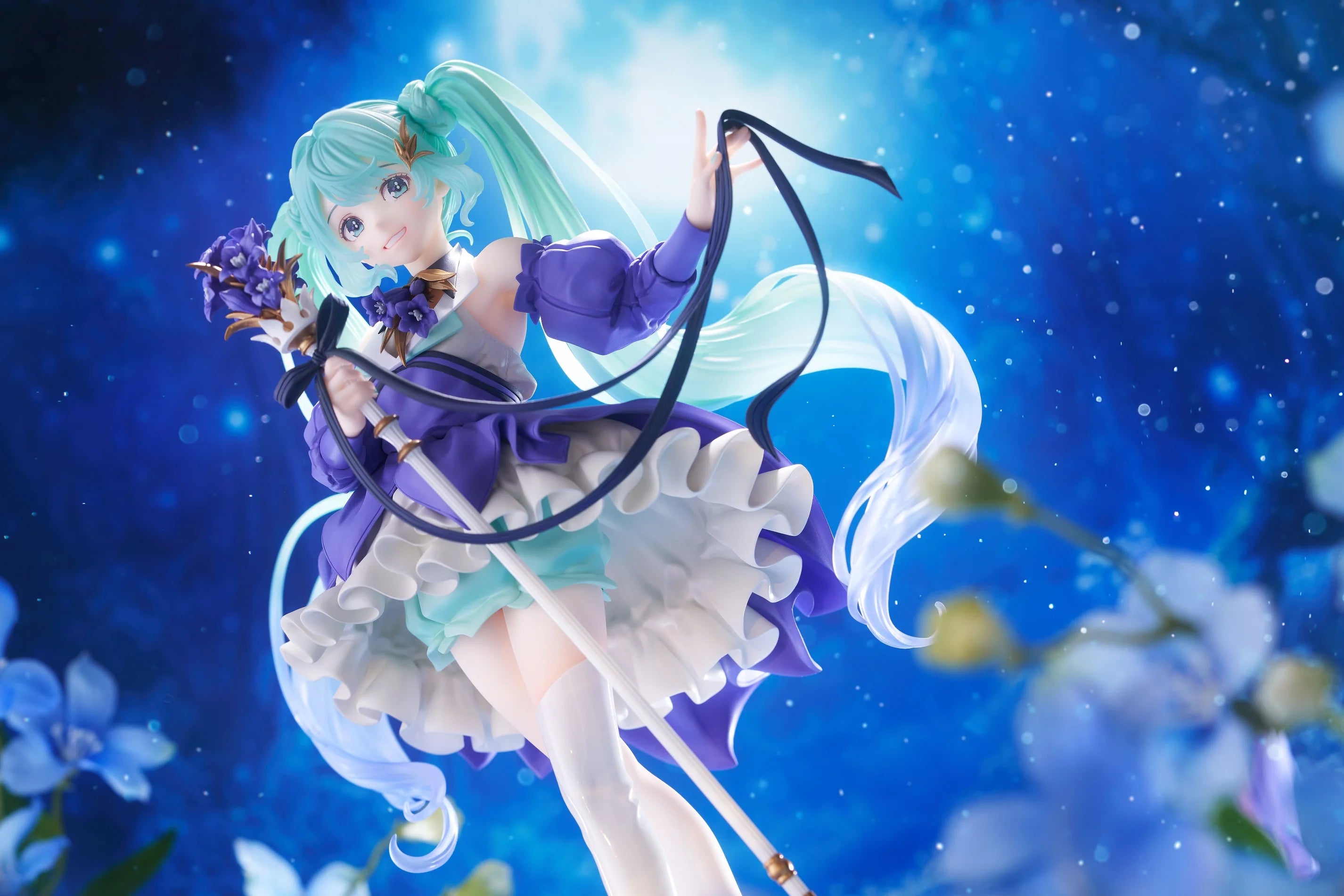 Taito Vocaloid Hatsune Miku 2024 Birthday Flower Ver. Figure Amp 21cm Figurine Collectible Anime Model Toy Kid Gifts