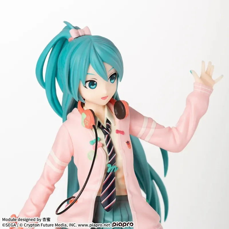Hatsune Miku Project DIVA Arcade Future Tone Hatsune Miku SPM Figure Ribbon Girl Ver 24cm Model Toy Figure