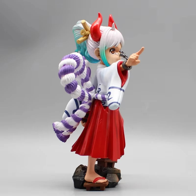 17cm One Piece Wano Yamato Anime Figure Childhood Yamato Figurine Action Model GK Statue PVC Collection Desk Decora Toys Gifts