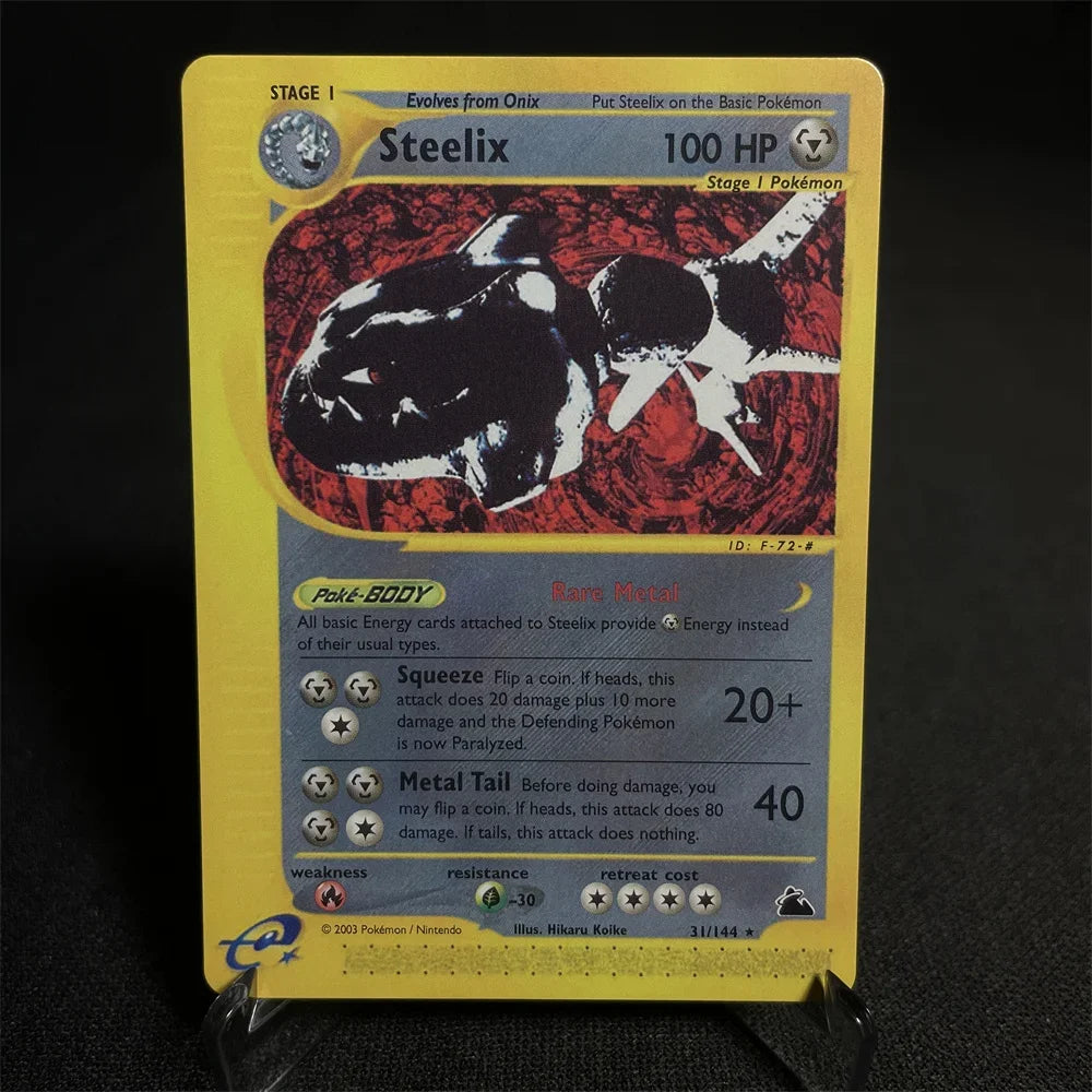 Pokemon Card Shining Card Gym Series Houndoom Jolteon Umbreon Gyarados Snorlax Steelix Piloswine Gift Kids Toys Proxy Card