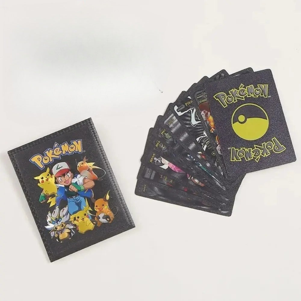 10Pcs Pokemon Cards German Spanish French English Vmax GX Color Energy Card Pikachu Rare Collection Battle Trainer Boys Gift