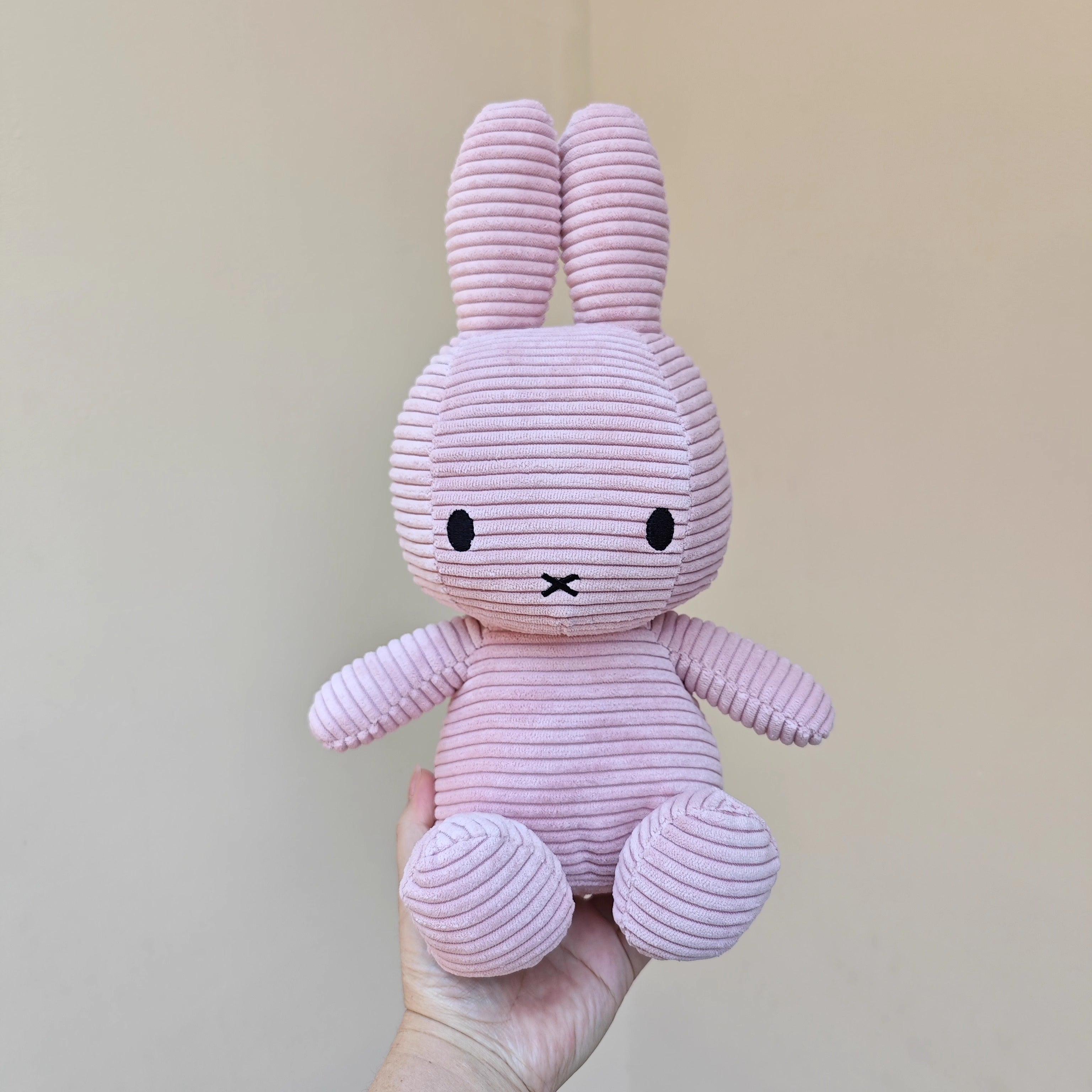 23cm Exported to the Netherlands MI corduroy rabbit doll collection to accompany the bed doll comfort doll does not shed hair