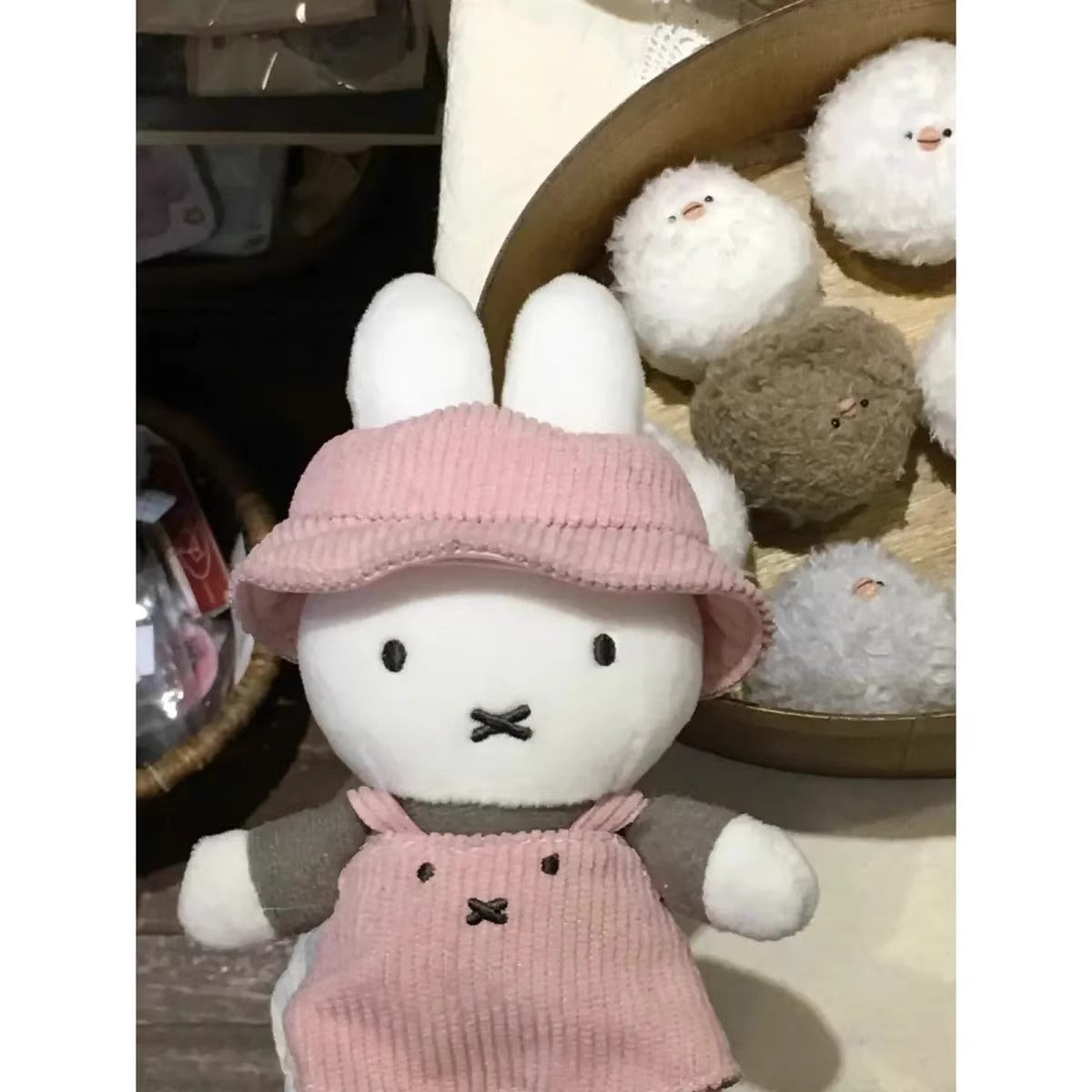 Japanese cute miffy pink skirt doll pendant peripheral pendant cute