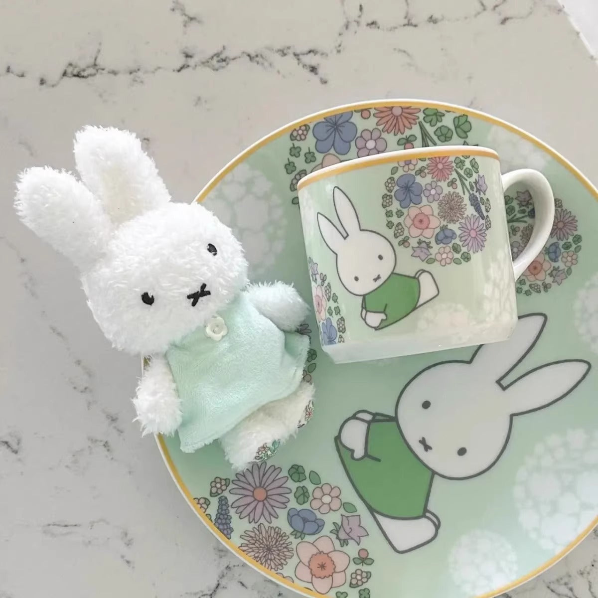 Japanese cute miffy flower house Miffy doll pendant surrounding pendant cute