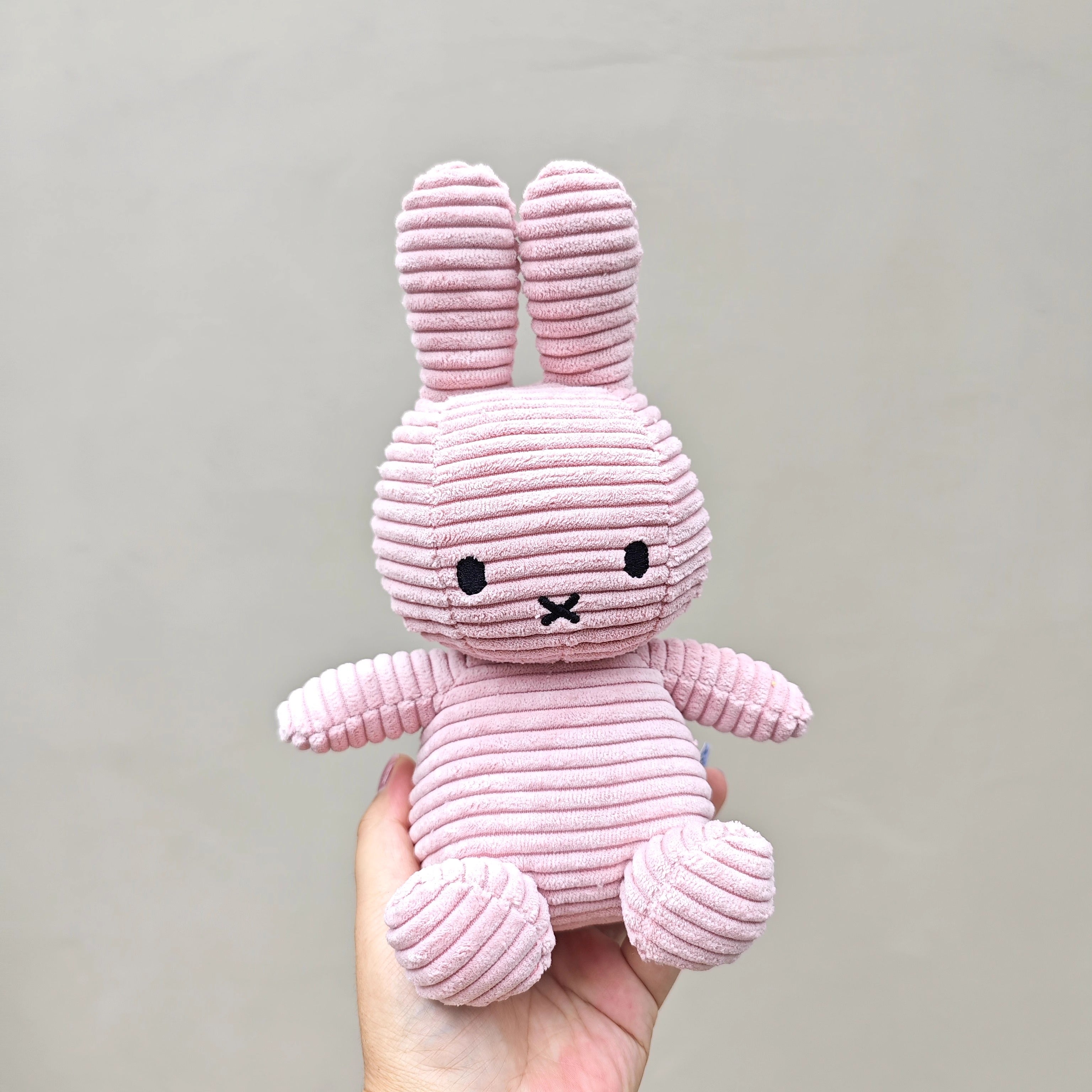 23cm Exported to the Netherlands MI corduroy rabbit doll collection to accompany the bed doll comfort doll does not shed hair