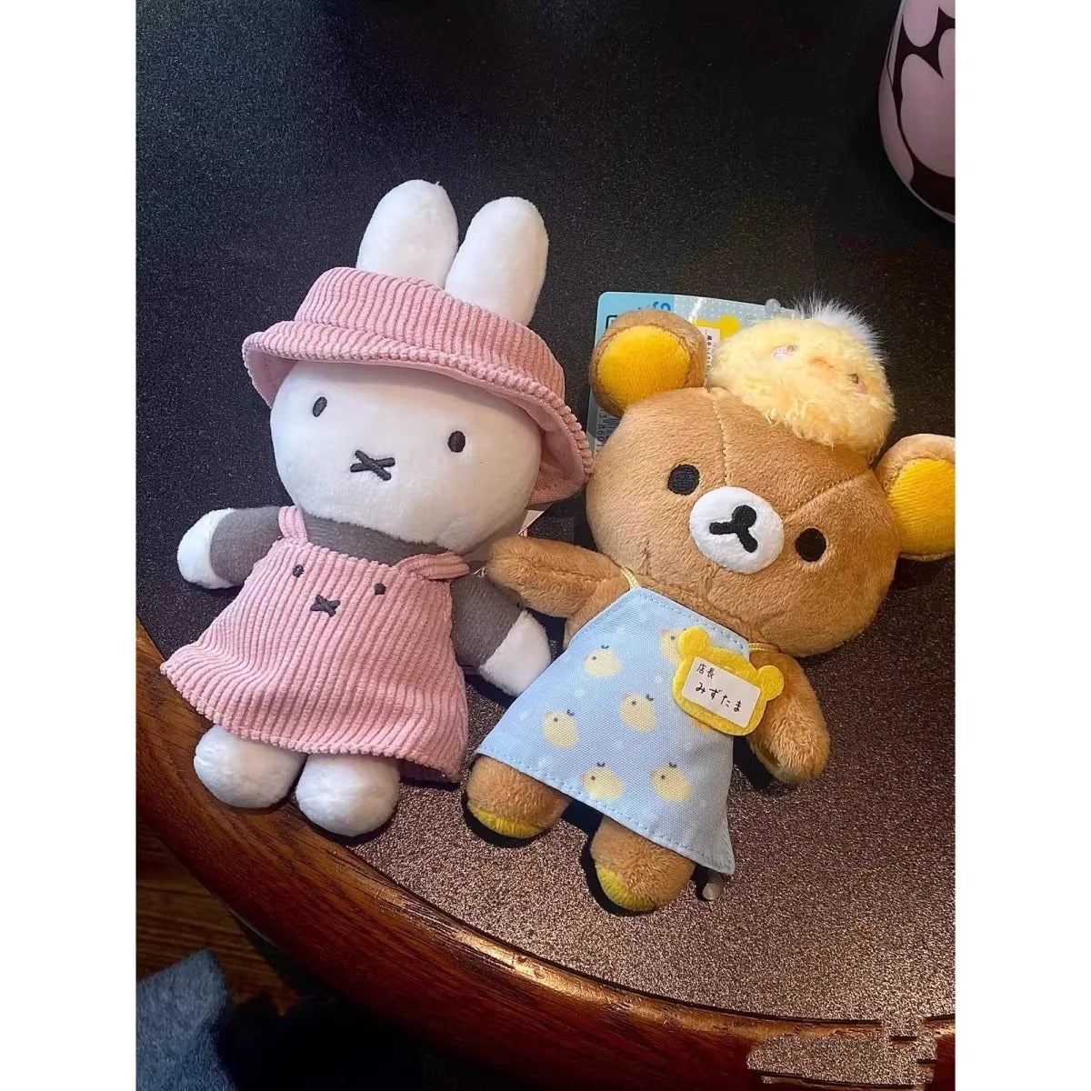 Japanese cute miffy pink skirt doll pendant peripheral pendant cute
