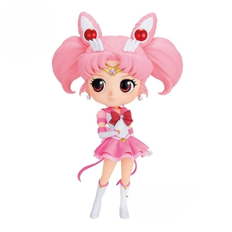 Hot Bandai Figuarts Qposket Toys Sailor Moon Cosmos Tsukino Usagi Eternal Sailor Moon Anime Action Figures Model Collection Gift