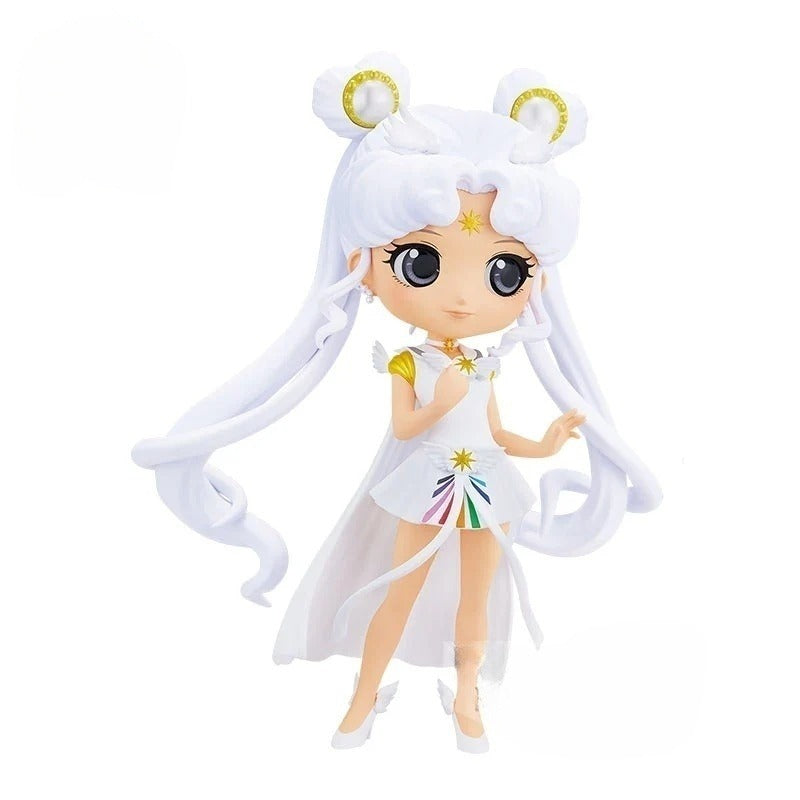 Hot Bandai Figuarts Qposket Toys Sailor Moon Cosmos Tsukino Usagi Eternal Sailor Moon Anime Action Figures Model Collection Gift