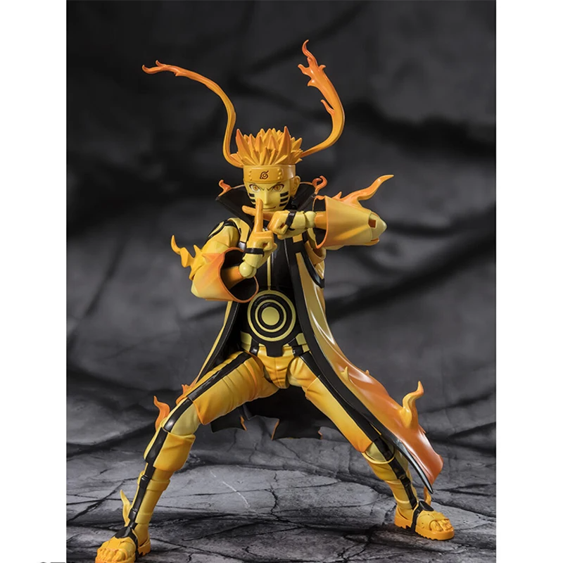 Anime Shf Uzumaki Naruto Action Figure Naruto Kurama Link Mode Courageous Strength That Binds Figurine PVC Model Toys Collection