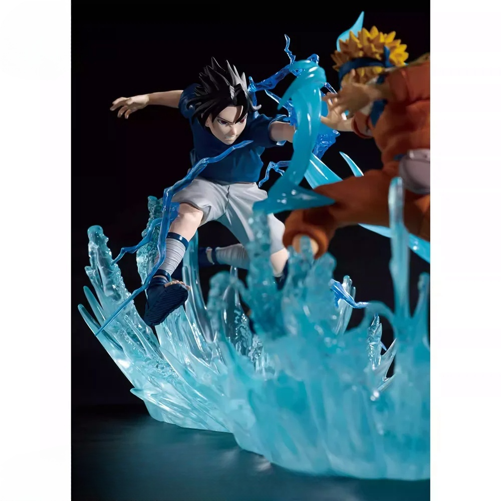 Original BandaiAnime Figure Naruto Combination Battle Naruto Uzumaki Uchiha Sasuke PVC Shippuden Action Figurine Toys