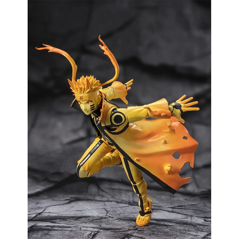 Anime Shf Uzumaki Naruto Action Figure Naruto Kurama Link Mode Courageous Strength That Binds Figurine PVC Model Toys Collection