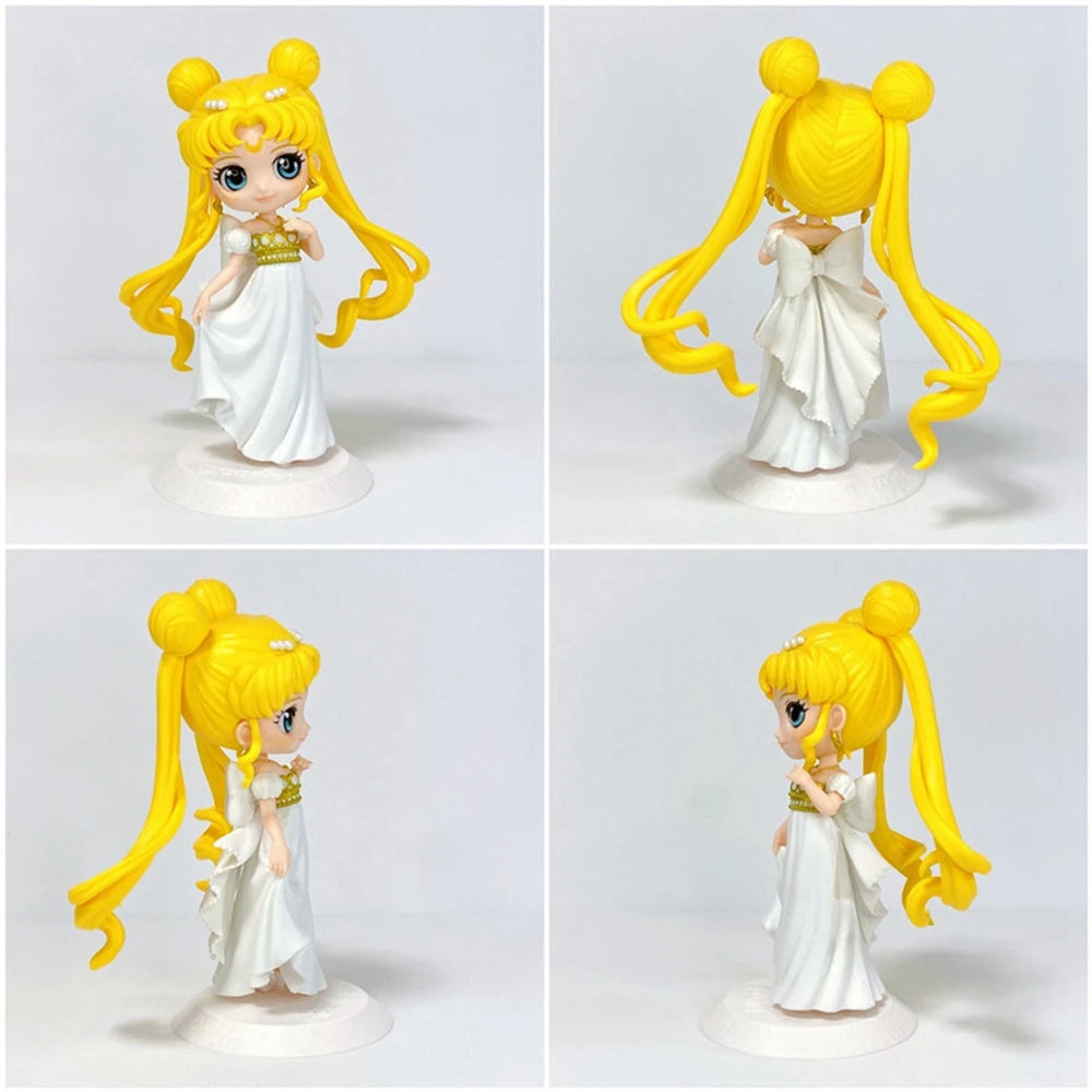 Cute Moon Girl Magic Warrior PVC Figure 16CM – Cosplay Style Anime-Inspired Action Model, Gift for Kids, Desk Ornament Toy Collectible
