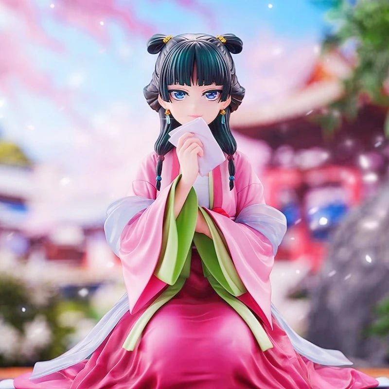 12.5cm Maomao Figure – The Apothecary Diaries Pink Dress Anime PVC Statue | Cute Desktop Decoration Collectible Toy Gift