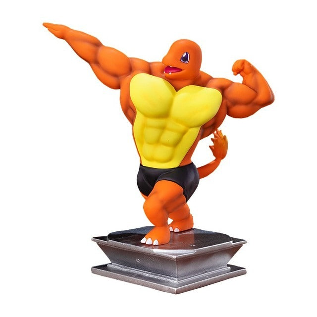 13 Styles Pokemon Muscle Figures Fitness Magikarp Snorlax Dugtrio Psyduck Squirtle Bulbasaur Gengar PVC Action Model Figures Toy