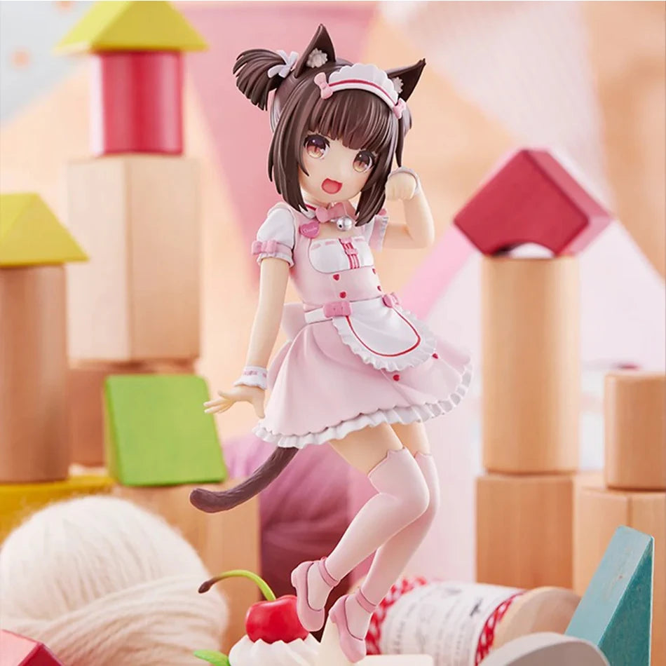 Nekopara Anime Figure – Chocola & Vanilla 18cm Cute Stand PVC Model | Catgirl Collectible Décor Gift