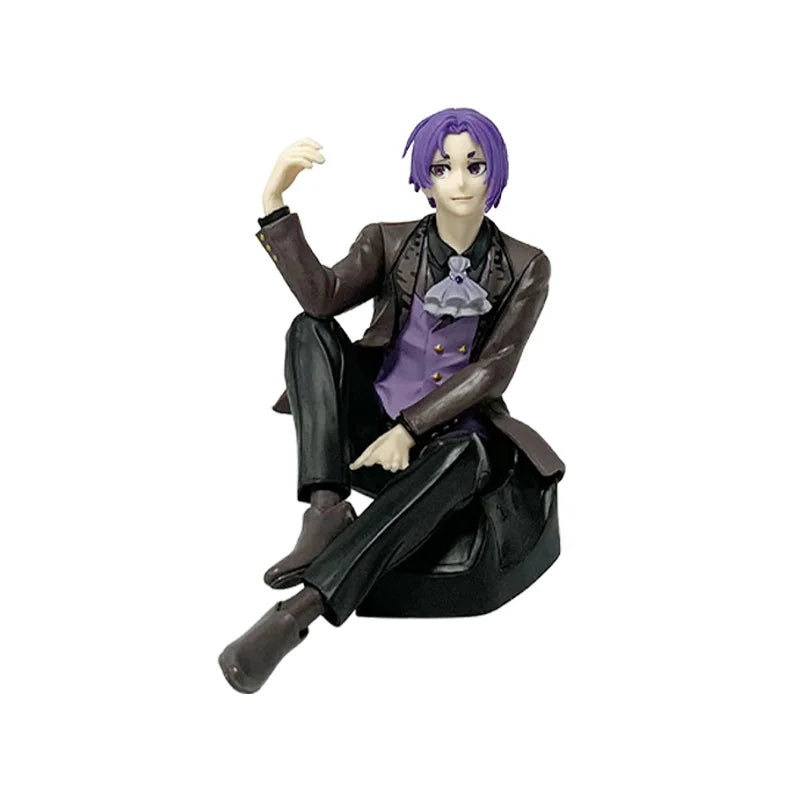 Blue Lock Inspired Reo & Nagi Sitting Pose Figure — Trendy Anime PVC Collectible Model Desk Decoration Gift for Fans