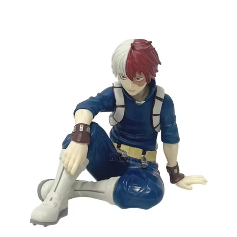 MHA Break Time Figures – Midoriya Izuku / Katsuki Bakugo / Ochaco Uraraka Sitting Pose PVC Anime Collectible Model Toy Gift